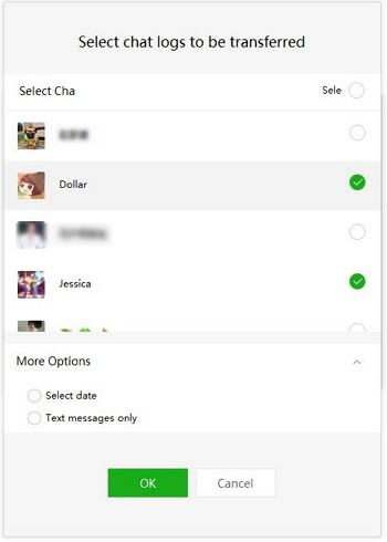 WeChat Select Conversations