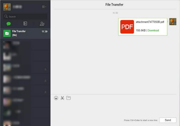Transfer Files from Android to PC via Web WeChat