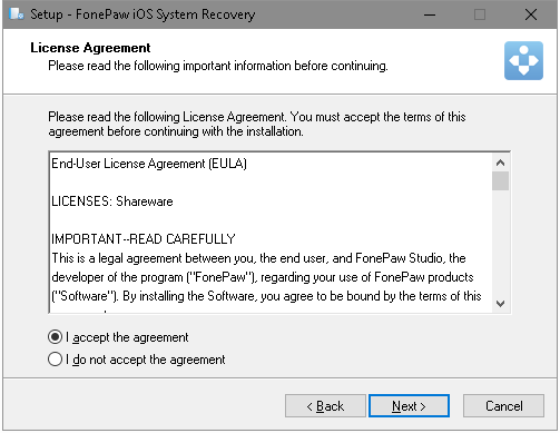 Accept the Agreements