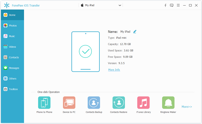 Install and Launch FonePaw iOS Transfer