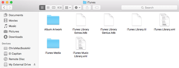 iTunes Library Folder Mac