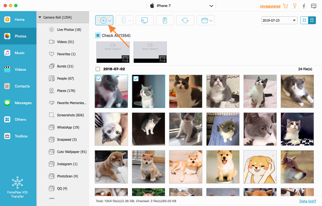 Add Videos to Photos Library on iPad