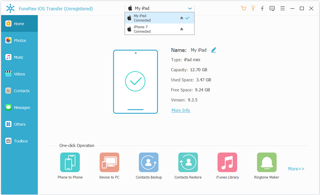 Download the Trial Version of FonePaw iOS Transfer