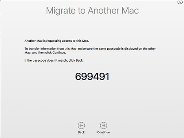 A Code Displays on New Mac
