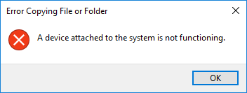 A Device Attached the System Is Not Functioning 