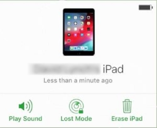 Erase iPad In iCloud