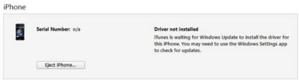 iPhone Driver Not Installed