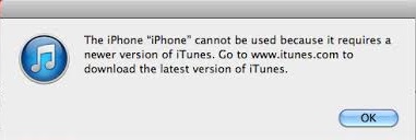 The iPhone Cannot Be Used Because It Requires A Newer Version of iTunes