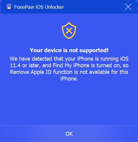 Device Not Supported