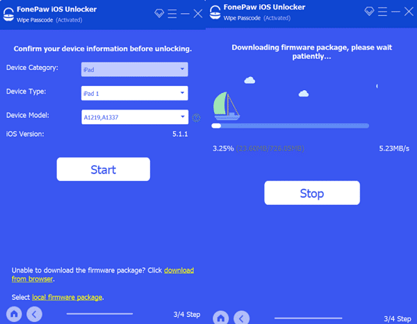 Confirmar la información del dispositivo