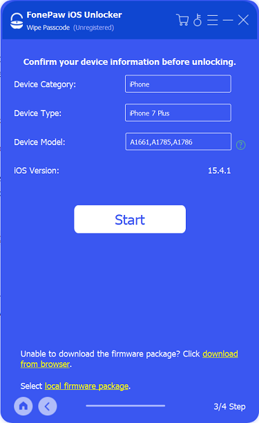 Download Firmware Package Before Unlocking the Screen Locks