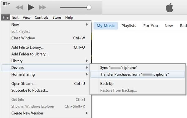 iTunes Transfer Purchases