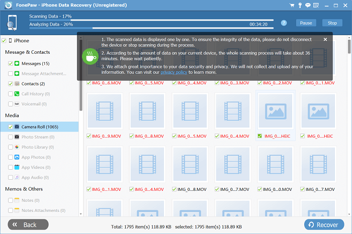 Scanning Your iOS Device