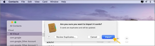 Import iPhone Contacts To Mac