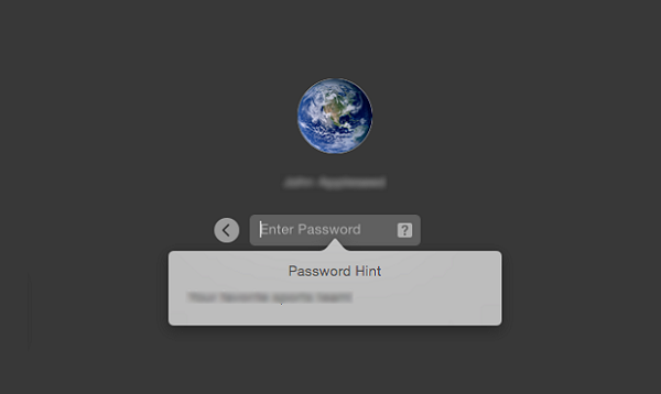 Mac Password Hint