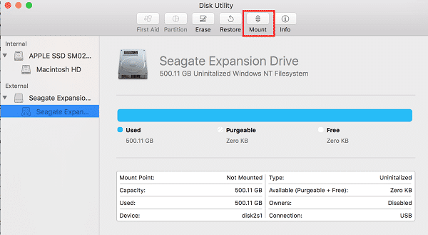 Mount Seagate External Drive On Mac