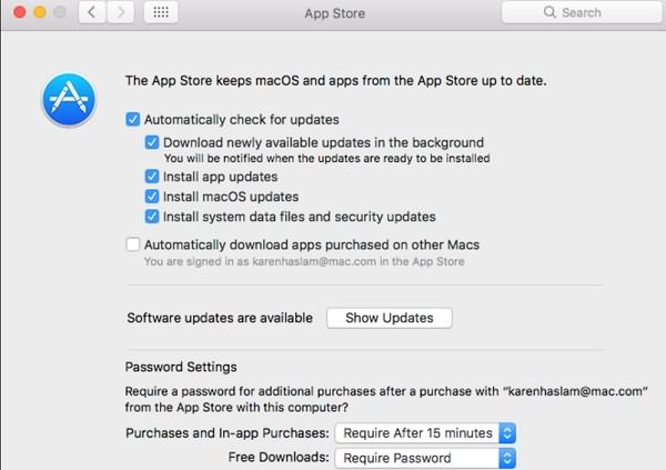 Automatically Download macOS Update