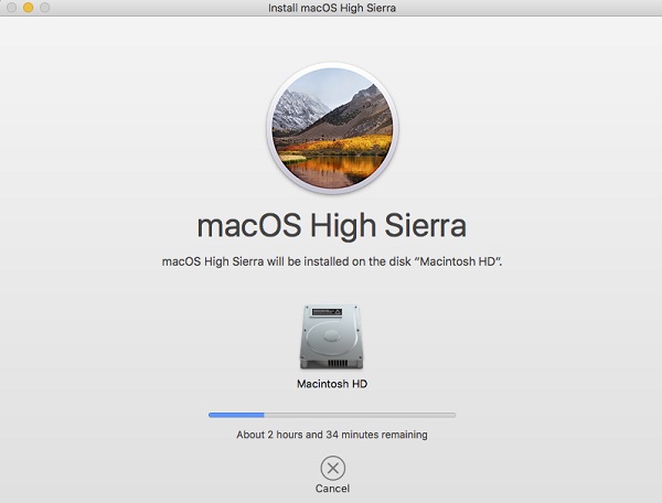 macOS Installation Stuck