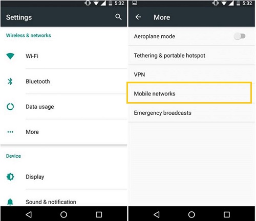 Android Network Settings