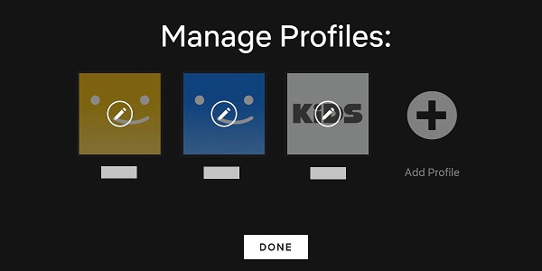 Manage Profiles on Netflix