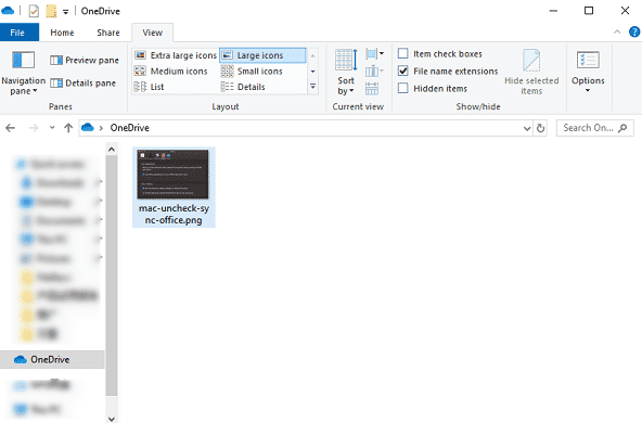 Drag File To OneDrive