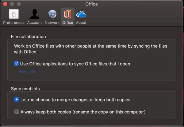 OneDrive Mac Sync Office