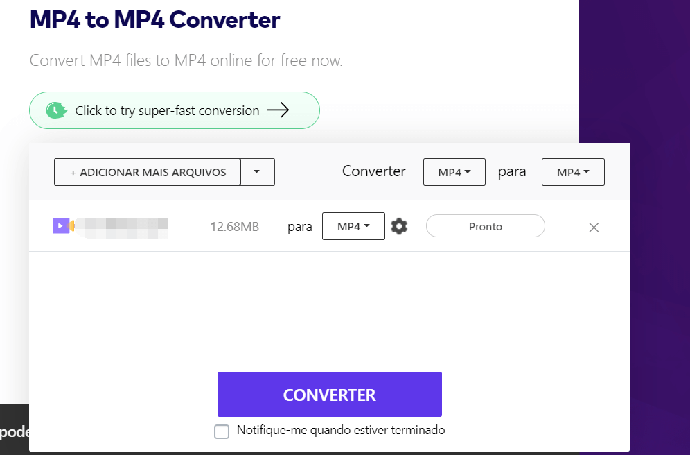 Uniconverter converter dav para mp4