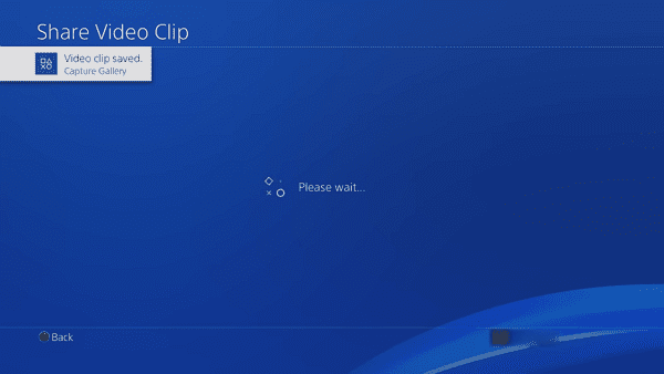 Save Video Clip to Capture Gallery on PS4