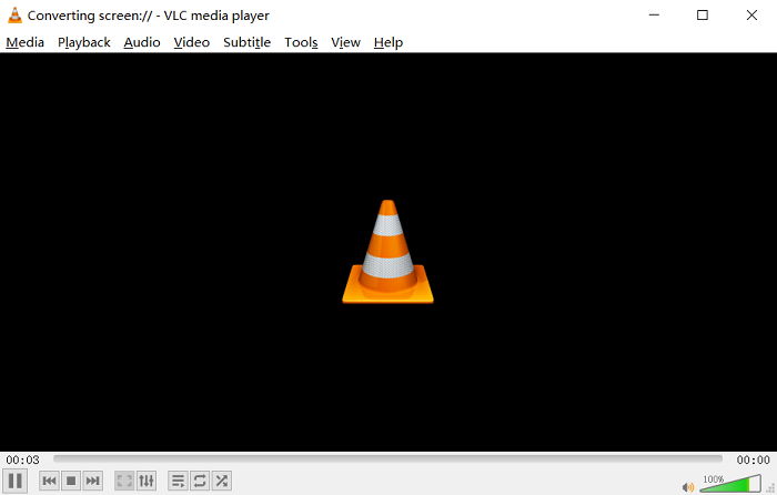 pagina inicial do gravador de tela VLC