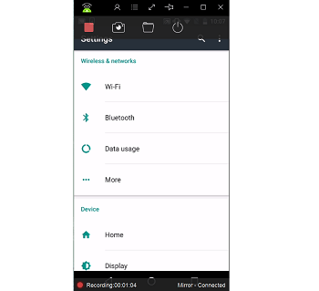 Android Recorder Recording Screen