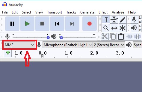 audacity settings for recording