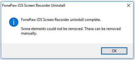 Remove FonePaw iOS Screen Recorder