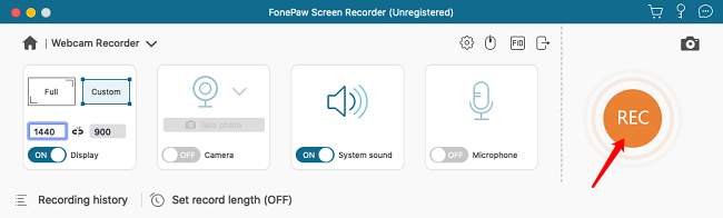 Adjust Recording Settings