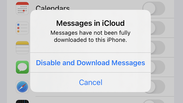 Retrieve Messages with iCloud Messages