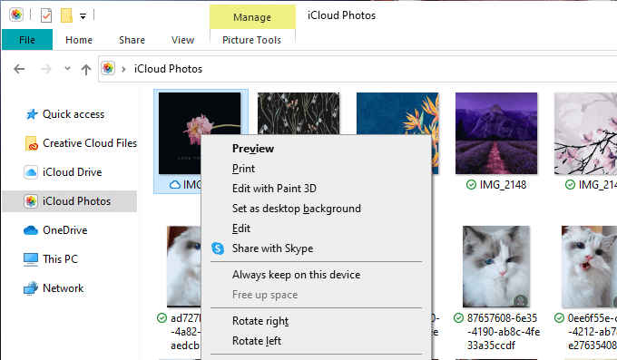 Download iCloud Photos to Windows