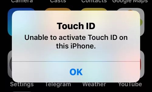 Fix Touch ID Not Working