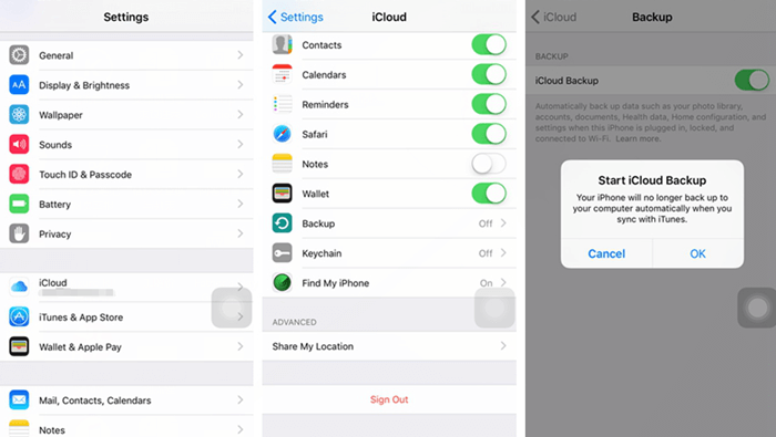 Backup iPhone with iCloud Automatically