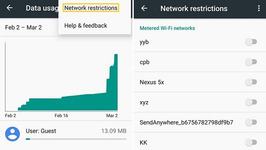Check Network Restrictions