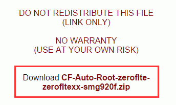 Download CF Auto Root Files