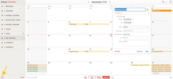 Add New Event Calendar