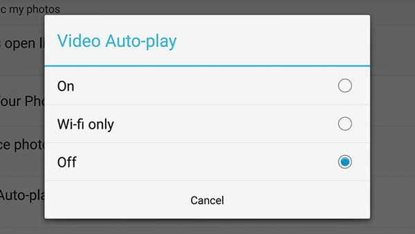 Facebook Android Video Auto-play