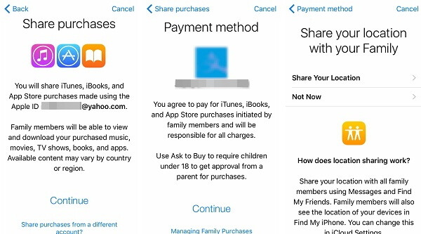 Family Sharing Payment Method