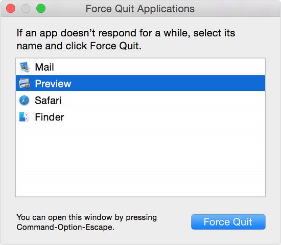 Mac Force Quit Application