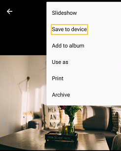 Google Photos Save Pictures to Device