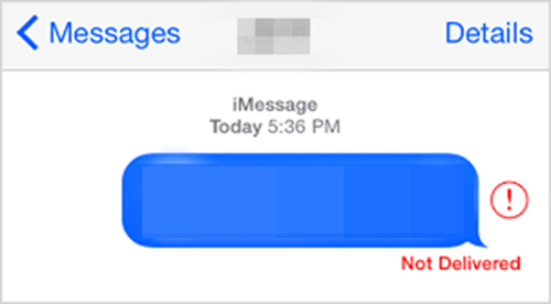 iphone message sent blue but not delivered