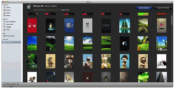 Import Photos With iPhoto App