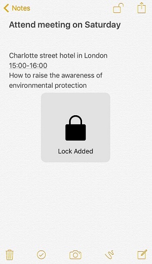 Lock is Added