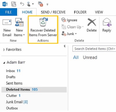 Recover Hard-deleted Emails in Outlook