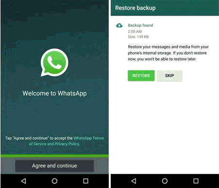 Restore WhatsApp Backup