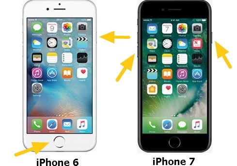 Restart iPhone 6 And iPhone 7